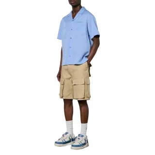 Represent - Bowlinghemd für Herren, Tasche, Lyocell (Zellulosefaser), kurzärmlig (Blau)