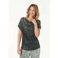 cable & gauge T-Shirt Elegantes Shirt mit Pailletten