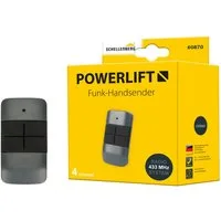 SCHELLENBERG Garagentor-Funkempfänger Powerlift, Funk-Handsender 4-Kanal für Garagen- und Außentorantriebe, für Garagentorantrieb, Funkfrequenz 433,92 MHz, Reichweite 40 m, inkl. Batterie