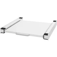 ML-DESIGN Zwischenbaurahmen Waschmaschinenzubehör Stapelrahmen Verbindungrahmen für Trockner (1-St), Waschmaschinen Zwischenbausatz mit Ablage 60x60x7,5cm Stahl Weiß