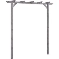 vidaXL Pergola Garten-Pergola Grau 200x40x205 cm Imprägniertes Kiefernholz, BxTxH: 40x40x205 cm, (1-tlg)