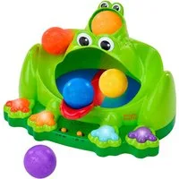 Bright Starts Lernspielzeug Poppin' Ball Frog Ball Play Toy, mit Licht und Sound