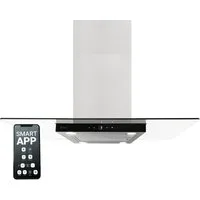 KKT KOLBE Inselhaube Dunstabzugshaube 90 cm MULTI-INSEL-HC Dunstabzugshaube 90 cm MULTI-INSEL-HC, Inselhaube / Abzugshaube / Smarte WiFi-App / Edelstahl / Glas