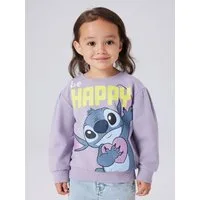 Name It Sweatshirt NMFDIDI STITCH SWEAT UNB NOOS WDI mit Glitzerprint für einen funkelnden und coolen Loo