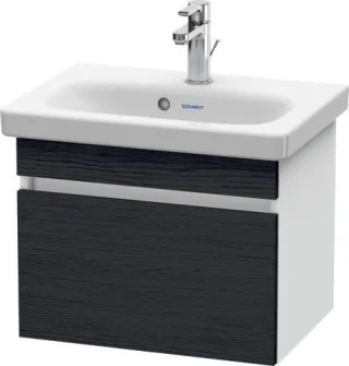 Duravit DuraStyle Waschtischunterbau wandhängend Eiche Schwarz & Weiß Matt 500x368x398 mm - DS630301 DS630301618