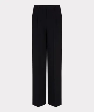 Esqualo - Weit geschnittene Hose schwarz - Gr. - 38