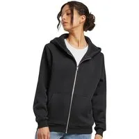 Build Your Brand Kapuzensweatjacke Damen Fluffy Zip Hoody Kapuzenjacke