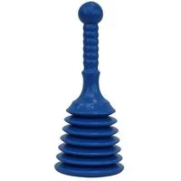 1PLUS Pümpel 1PLUS Mega Pömpel - Rohrreiniger Abflussreiniger Saugglocke Rohrfrei blau, L: 29 cm