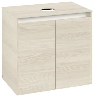 Villeroy & Boch Waschtischunterschrank Collaro 600x548x380mm 2trg. Waschbecken mittig White Oak C15000AA
