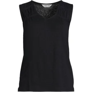 Ärmelloses Soft FlowTop aus Leinenmix in Plus-Größe, Damen, size: plus, Gelb, Leinen/Baumwolle Modal, by Lands' End