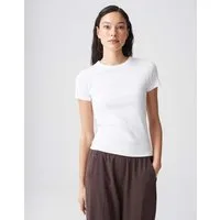 OPUS T-Shirt Feines Rippshirt SAMUNA Slim aus BCI Cotton Mix