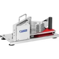 Royal Catering Gemüseschneider Tomatenschneider Edelstahl 10 Klingen 5,5 mm Gemüseteiler Gastro Profi