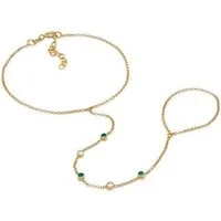 Elli Armkette Hand Chain Handkette Armband 925 Silber (kein Set, 1-tlg)
