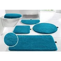 Bruno Banani Badematte Lana Standard, Badvorleger, Badezimmer Teppich, Höhe 25 mm, rutschhemmend beschichtet, schnell trocknend, strapazierfähig, fußbodenheizungsgeeignet, Polyacryl, rund, Badteppich, Badematten, unifarben, auch als 3 teiliges Set & 