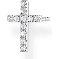 THOMAS SABO Single-Ohrstecker Kreuz, mit Zirkonia (synth)