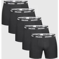 Smilodox Boxershorts 5er Pack, Unterhosen Herren aus Baumwolle mit elastischem Bund Weiches Material, Atmungsaktiv, Elastischer Bund, Strapazierfähig