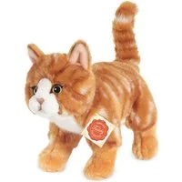 Teddy Hermann® Kuscheltier Katze stehend rot getigert, 20 cm, zum Teil aus recyceltem Material