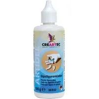 CREARTEC Klebstoff Gipsfigurenkleber - 100g - für Beton, Zement, Gips und Keramik, zur Reparatur und Restaurierung von Dekoobjekten - Made in Germany