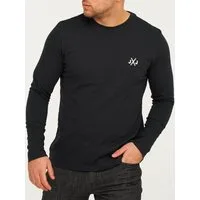 Jack & Jones Langarmshirt JCORISE INFINITY TEE LS CREW NECK Herren Langarmshirt Unifarben Basic Stretch Longsleeve Shirt Baumwolle