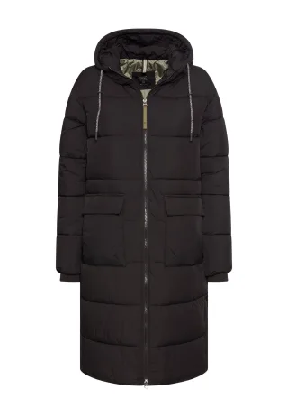 camel active - Steppmantel mit Kapuze black - Gr. - 40