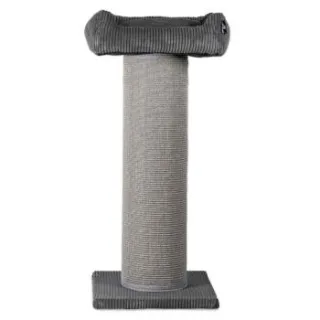 Rohrschneider ® XXL Kratzbaum, Cord-Bezug, tauschbare Kratzmatte, Bett waschbar