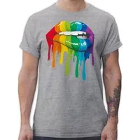 Shirtracer T-Shirt Lippen LGBT & LGBTQ LGBT Kleidung