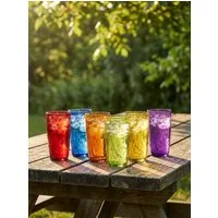 Haushalt International Gläser-Set Trinkgläser Wassergläser Saftgläser ca. 320ml, Glas, 6-teilig, spülmaschinengeeignet