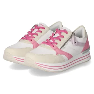 Remonte Sneaker Low - Gr. 42 - Weiß - Leder und Synthetik