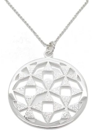 Orphelia Damen-Kette aus 925er Sterlingsilber mit Anhänger – Silber ZH-6037
