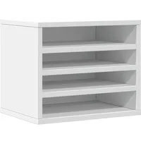 vidaXL Organizer Schreibtisch-Organizer Weiß 36x26x29,5 cm Holzwerkstoff