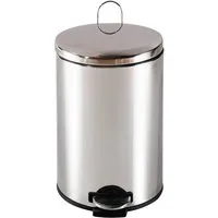 HTI-Living Mülleimer Mülleimer 12 Liter Silber Jannik, Abfalleimer mit Soft-Close-Deckel