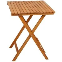 Spetebo Klapptisch Akazienholz Beistelltisch ALAMEDA klappbar - 55 cm (Stück, 1-St., Balkontisch), Holz Garten Balkon Tisch