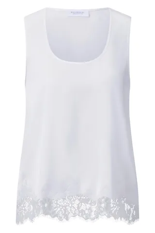 Rich & Royal - Top Satin Lace pearl white - Gr. - 34