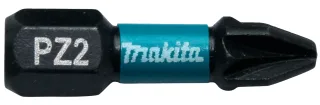 Makita Bit PZ2 Impact Black, PZ2 - 2 Stück - 25 mm - B-63644