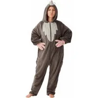 Corimori Partyanzug Flauschiges Maulwurf Kostüm, Onesie für Erwachsene, Jumpsuit, Pyjama, Fasching, Kigurumi, Tierkostüme, Maulwurf Elron