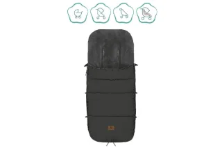 Babyworld Winterfußsack Kinley Reflekt schwarz