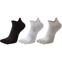 FOUORTUNATE-BEE Zehensocken Herren Fünf-Finger Socken, 3 Paar, Sport, Atmungsaktiv, 39-43 Sommer Fünf-Finger Socken für Herren, Kurzsocken, 39-43, Outdoor