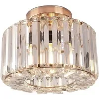 Riserva Dekolicht Kristall Innenlampe, Wohnzimmer Deckenlampe, E27, stilvoll, schlicht, Einfach zu installieren, für Korridore, Gänge, Konzertsäle