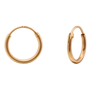 Rosegold Creolen Ohrringe aus 925 Silber
