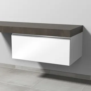 Sanipa Anbau-/Solitärschrank mit Auszug 2morrow (L2235) 340x800x520 Weiß-Glanz, L223578 L223578