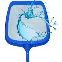 Amapool Poolschlauch Amapool Basics Poolkescher, Bodenkescher mit verstärktem Kunststoffrah, (1 St), Amapool Basics Poolkescher I Oberflächenkescher fein I Laubkescher fla