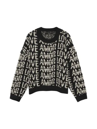 VERO MODA - VMLOVE LS O-NECK PULLOVER BOO Black - Gr. - XS