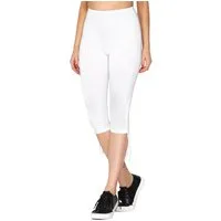 Merry Style Leggings Damen 3/4 Capri-Leggings mit Raffung aus Baumwolle MS10-380 (1-tlg) elastischer Bund