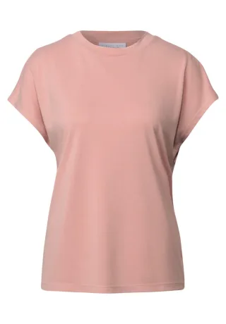 Street One Studio - Basic Silk-Look Shirt pink - Gr. - 42