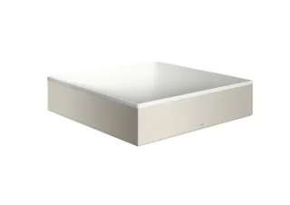 Hansgrohe Aufsatzwaschtisch AXOR Suite Basins&Bathtubs 400x400mm o.Hl.Ül weiss/edelstahl optic, 4200 42003800