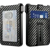 ibettertec Mini Geldbörse Portemonnaie Geldbörsen Herren,mit RFID Blockierung (Sehr geeignet für Weihnachten und Geburtstag Herren Mode Accessoires, Portmonee Herren mit 11 Kartenetui, Ausweisfenster, Geldscheinklammer), mit RFID Blockierung