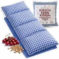 Strauss Home Wärmekissen Kirschkernkissen Gross, Mikrowellengeeignet, Körnerkissen 50x20cm, (1-tlg), Vintage - 100% Baumwolle