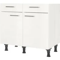 nobilia® Unterschrank "Flash", vormontiert, Breite 90 cm, Soft-Close-Funktion bei den Schubkästen, inkl. höhenverstellbare Sockelfüße