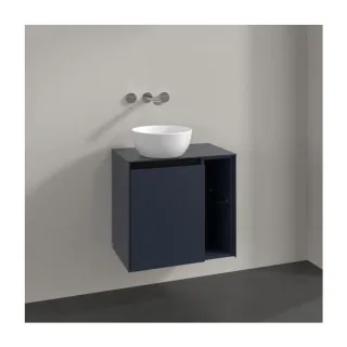 Villeroy und Boch Collaro Waschtischunterschrank C152B0VQ 60x54,8x38cm, Waschtisch links, LED-Beleuchtung 2,9 W, marine blue