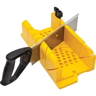 STANLEY Gehrungslade Ku. mit Säge 300 x 130 x 80 mm Integrierter Sägenstop - 1-20-600